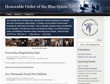 Tablet Screenshot of bluegoose.org